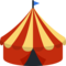 Circus Tent emoji on Facebook